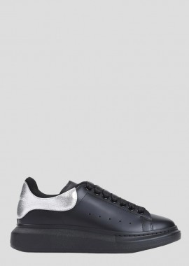 ALEXANDER MCQUEEN Ανδρικό ΜΑΥΡΟ Oversized Leather Sneakers