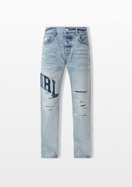 AMIRI Ανδρικό Μπλε Varsity Logo Repair Straight