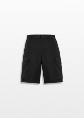 MONCLER Ανδρικό Μαύρο Black Cargo Shorts