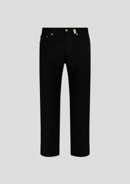 ALEXANDER MCQUEEN Ανδρικό Μαύρο Black Jeans With Logo