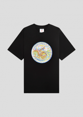 CASABLANCA Ανδρικό Μαύρο The Four Elements T-Shirt