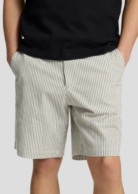 SELECTED HOMME Ανδρικό Μπεζ Seersucker Shorts