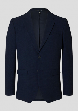 SELECTED HOMME Ανδρικό Μπλε Seersucker Slim-Fit Blazer