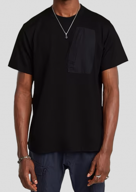 G-STAR Ανδρικό Μαύρο Outdoor Woven Pocket Loose T-Shirt