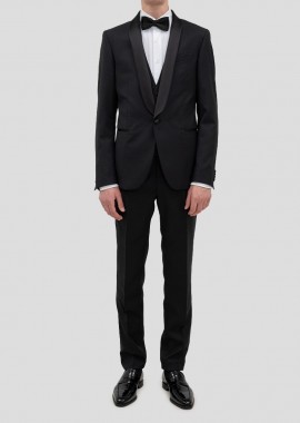 CORNELIANI - CORNELIANI Ανδρικό Three Piece Suit/Black