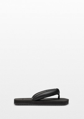 YUME-YUME Ανδρικό Μαύρο Suki Padded-Strap Flip Flops