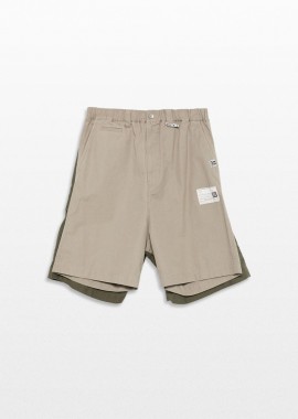 MAISON MIHARA YASUHIRO Ανδρικό Πράσινο Layered Cargo Shorts