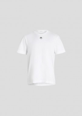MARINE SERRE Ανδρικό Λευκό Organic Cotton Plain T-shirt