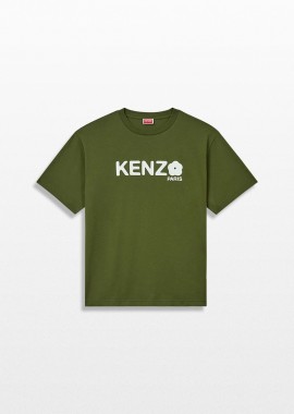 KENZO Ανδρικό Πράσινο Oversized T-shirt In Cotton