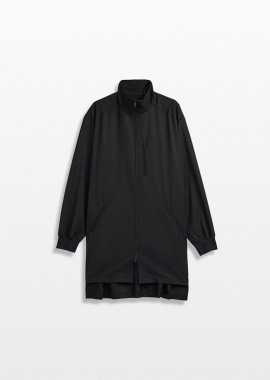Y-3 - Y-3 Ανδρικό Μαύρο Black Refined Wool Track Top 3-Stripes