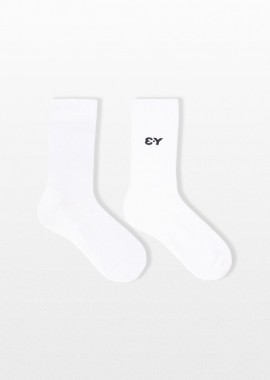Y-3 Ανδρικό Λευκό Classic Crew Socks