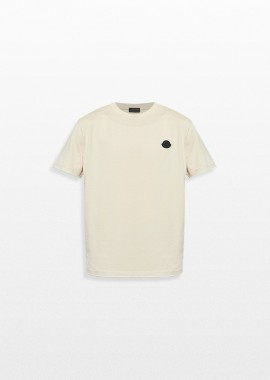 MONCLER Ανδρικό Μπεζ Logo T-Shirt