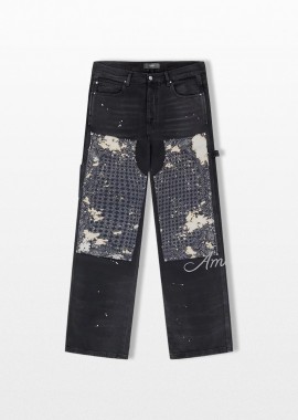 AMIRI Ανδρικό Μαύρο Bleach Bandana Carpenter Jean