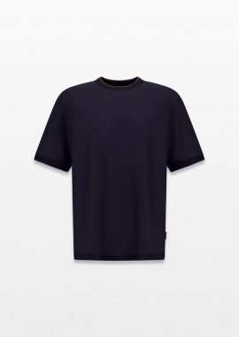 HERNO Ανδρικό Μπλε Soft Wool Jersey T-Shirt
