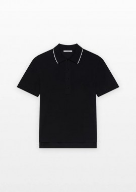 GIVENCHY Ανδρικό Μαύρο Embroidered T-shirt Polo In Black