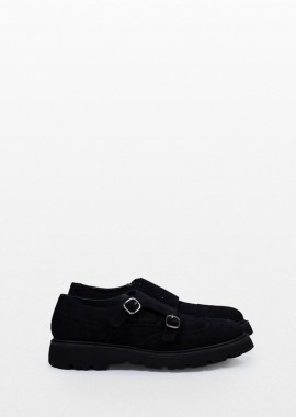 CALCE - CALCE Ανδρικό Μπλε Double Buckle Loafers