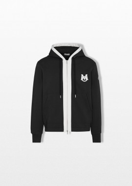MONCLER - MONCLER Ανδρικό Μαύρο Zip-Up Cardigan