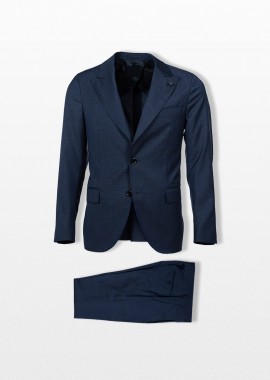 LARDINI - LARDINI Ανδρικό Μπλε Semi Lined Suit