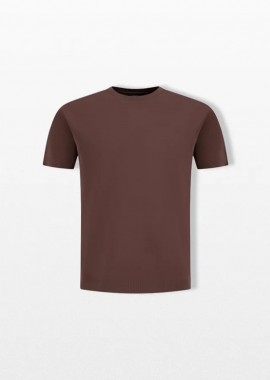HERNO Ανδρικό Καφέ Jersey Knit Effect T-Shirt