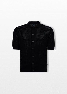 +39MASQ Ανδρικό Μαύρο Short Sleeved Polo T-Shirt