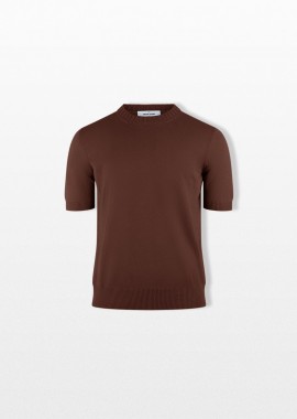 GRAN SASSO Ανδρικό Καφέ Knitted T-Shirt