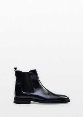 PHILIPPE LANG - PHILIPPE LANG Ανδρικό Μαύρο Leather Chelsea Boots