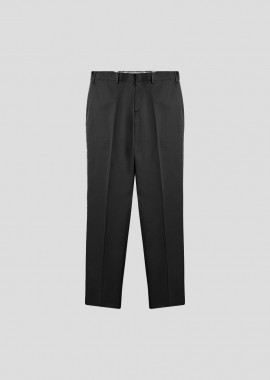 LARDINI Ανδρικό Μαύρο Straight-Leg Pleated Trousers