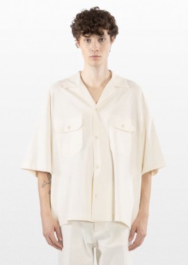 I'M BRIAN - I'M BRIAN Ανδρικό Μπεζ Wide-Sleeved Shirt