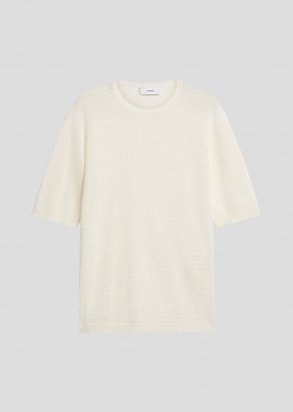 LARDINI Ανδρικό Knitted T-Shirt In White
