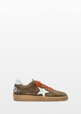 GOLDEN GOOSE - GOLDEN GOOSE Ανδρικό Καφέ Ball Star Sneakers