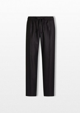 DOLCE&GABBANA Ανδρικό Μπλε Bird's Eye Jogging Trousers