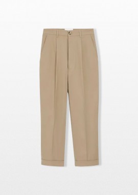 AMI PARIS Ανδρικό Μπεζ Carrot Trousers