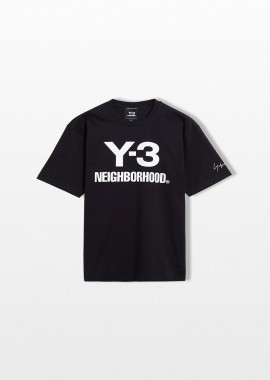Y-3 x NEIGHBORHOOD Ανδρικό Μαύρο Logo T-Shirt