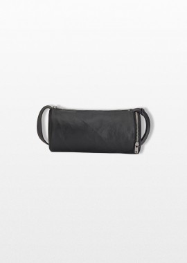 Y-3 Ανδρικό Μαύρο Leather Barrel Bag