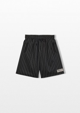 Y-3 Ανδρικό Μαύρο Mesh Pinstripe Shorts
