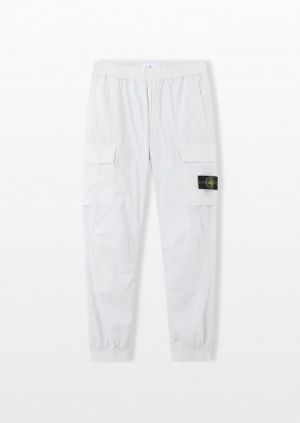 STONE ISLAND Ανδρικό Μπλε Regular Tapered Fit Cargo Trousers