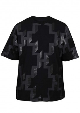 MARCELO BURLON Ανδρικό Μαύρο All Over Cross Tee