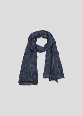 ETRO Ανδρικό Μπλε Paisley Scarf