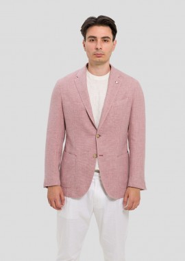 LUBIAM - LUBIAM Ανδρικό Ροζ Suit In Pink