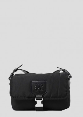PALM ANGELS Ανδρικό Μαύρο Monogram Crossbody Bag
