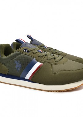 US POLO SNEAKER NOBIL001 MIL001 IVY ΛΑΔΙ