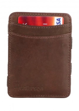 HUNTERSON - HUNTERSON MAGIC COIN WALLET CP1 RFID COGNAC