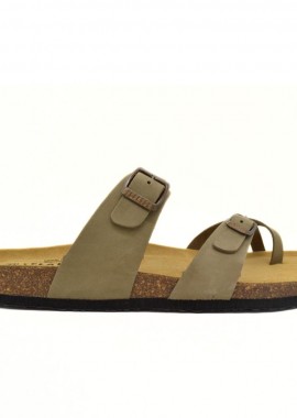 PLAKTON ΑΝΔΡΙΚΟ ΣΑΝΔΑΛΙ 171032 NOBUCK 2 KAKI EVA