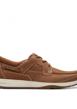CLARKS ΑΝΔΡΙΚΟ CASUAL Sailview Lace 26176971 Light Tan Nubuck