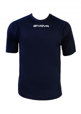 Givova MAC01-0004 Ανδρικό Αθλητικό T-shirt Κοντομάνικο Navy Μπλε MAC01-0004