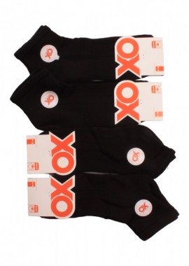 ΚΑΛΤΣΕΣ ΑΘΛΗΤΙΚΕΣ ΗΜΙΚΟΝΤΕΣ OX SOCKS RACK 4 ΤΕΜ ΜΑΥΡΟ Μαύρο