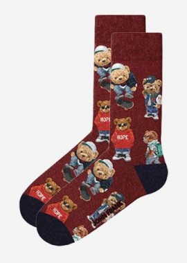 ΑΝΔΡΙΚΕΣ ΚΑΛΤΣΕΣ JOHN FRANK TEDDY JFLSFUN68 ΜΠΟΡΝΤΩ Μπορντό