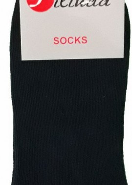 Σετ 3 Τεμ Ανδρική Κάλτσα Σοσόνι Λεπτό Βαμβακερό Μαύρο Μαύρο