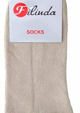 Σετ 3 Τεμ Ανδρική Κάλτσα Σοσόνι Λεπτό Βαμβακερό Μπεζ Μπεζ