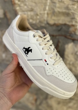 U.S. Grand Polo λευκά ανδρικά casual sneakers GPM23250